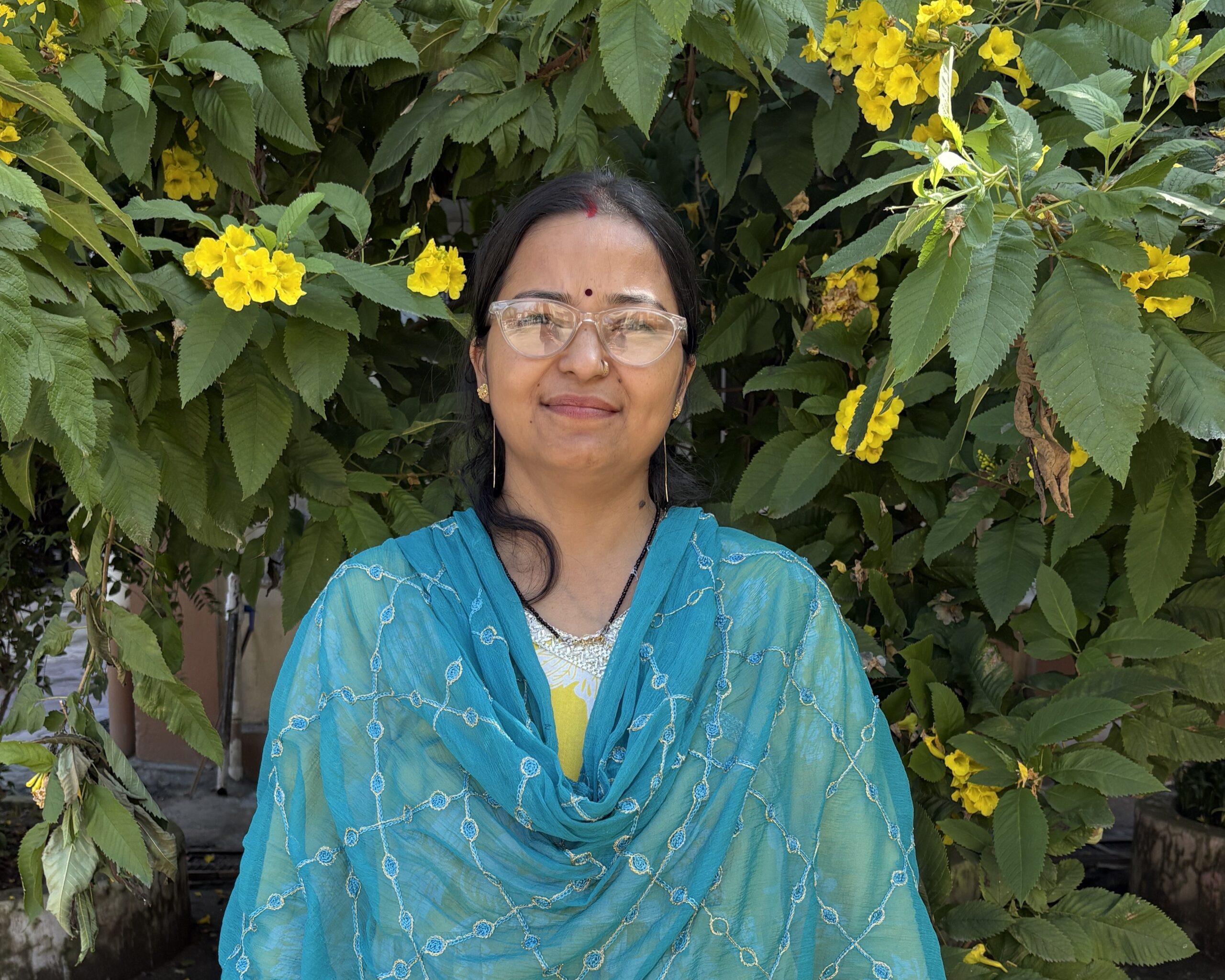 Administrative teacher looking into the camera