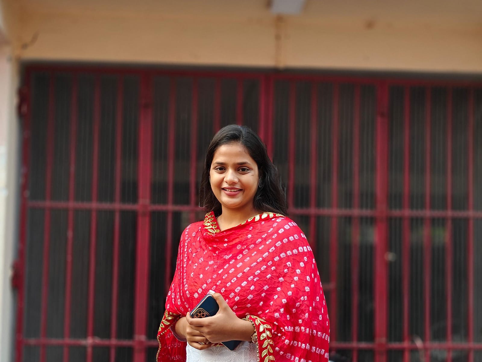 Administrative teacher looking into the camera