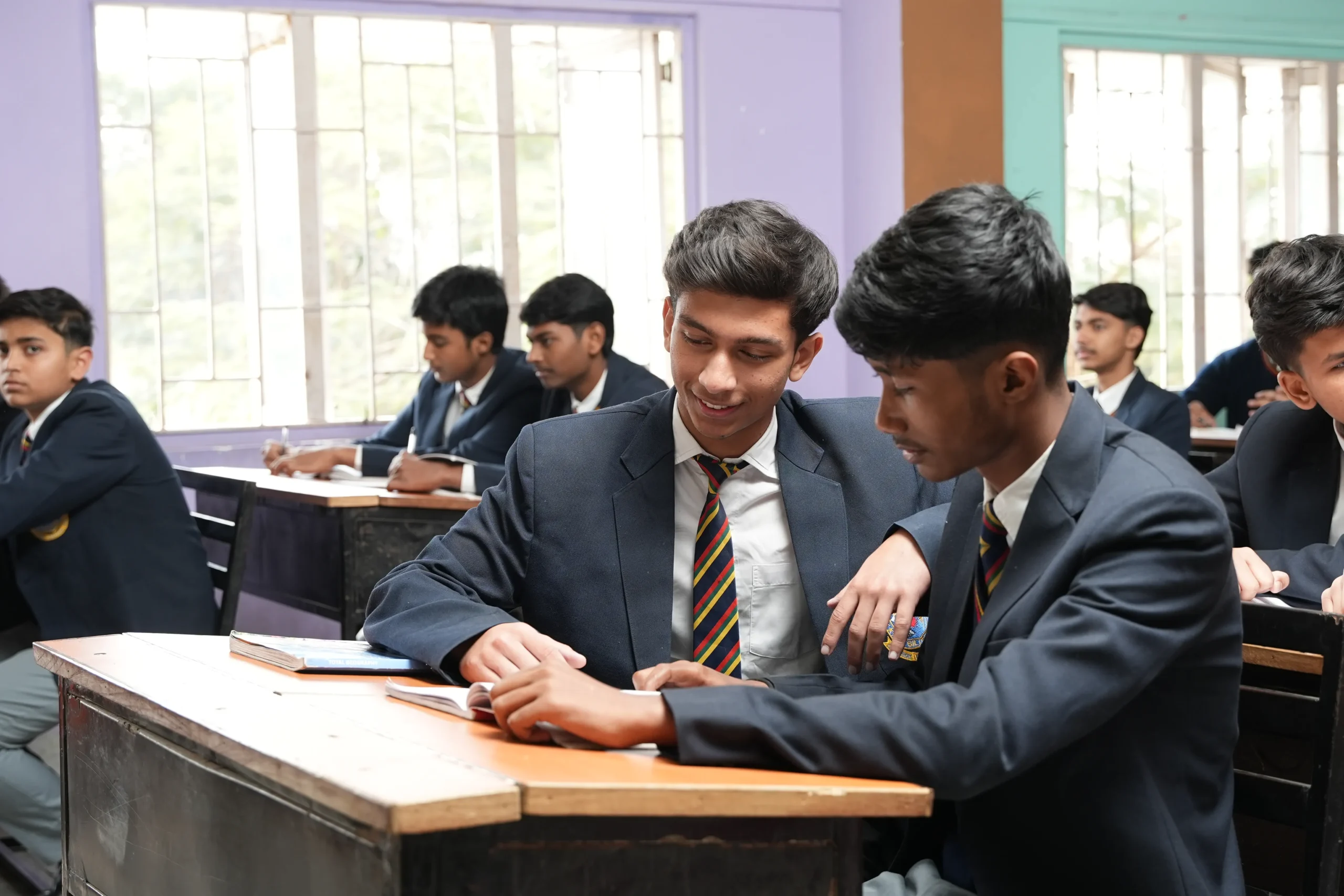 Teacher teaching in the classroom