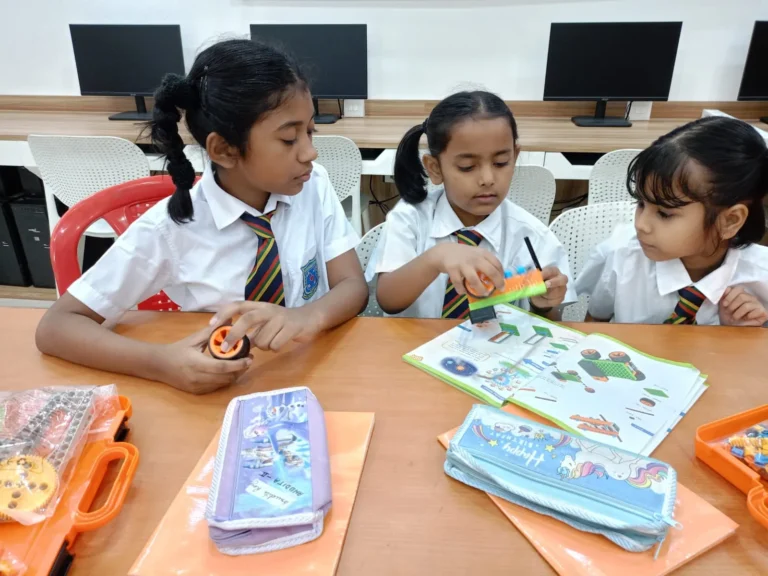 kids students studying together
